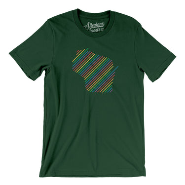 Wisconsin Pride State Men/Unisex T-Shirt-Allegiant Goods Co. Vintage Sports Apparel