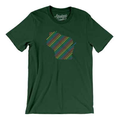 Wisconsin Pride State Men/Unisex T-Shirt-Forest-Allegiant Goods Co. Vintage Sports Apparel