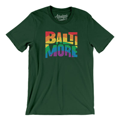 Baltimore Maryland Pride Men/Unisex T-Shirt-Forest-Allegiant Goods Co. Vintage Sports Apparel