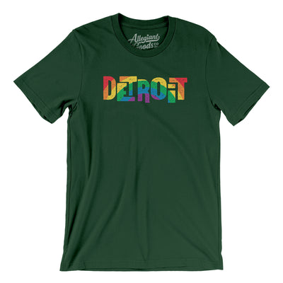 Detroit Michigan Pride Men/Unisex T-Shirt-Forest-Allegiant Goods Co. Vintage Sports Apparel