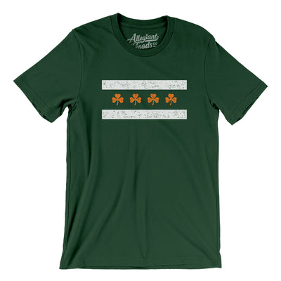 Chi-rish Flag Men/Unisex T-Shirt-Forest-Allegiant Goods Co. Vintage Sports Apparel