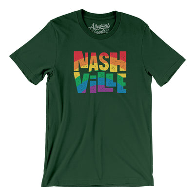 Nashville Tennessee Pride Men/Unisex T-Shirt-Forest-Allegiant Goods Co. Vintage Sports Apparel