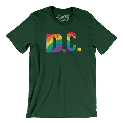 Washington D.C. Pride Men/Unisex T-Shirt-Forest-Allegiant Goods Co. Vintage Sports Apparel