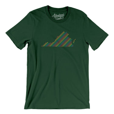 Virginia Pride State Men/Unisex T-Shirt-Allegiant Goods Co. Vintage Sports Apparel