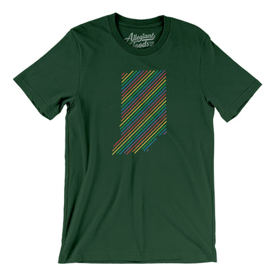 Indiana Pride State Men/Unisex T-Shirt-Forest-Allegiant Goods Co. Vintage Sports Apparel