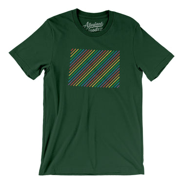 Colorado Pride State Men/Unisex T-Shirt-Allegiant Goods Co. Vintage Sports Apparel