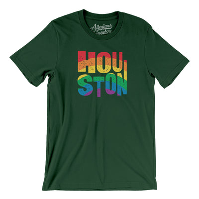 Houston Texas Pride Men/Unisex T-Shirt-Forest-Allegiant Goods Co. Vintage Sports Apparel