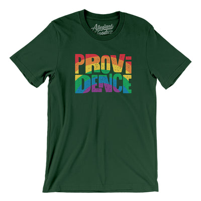 Providence Rhode Island Pride Men/Unisex T-Shirt-Forest-Allegiant Goods Co. Vintage Sports Apparel
