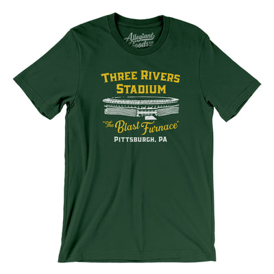 Pittsburgh Three Rivers Stadium Men/Unisex T-Shirt-Forest-Allegiant Goods Co. Vintage Sports Apparel