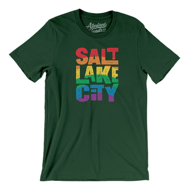 Salt Lake City Pride Men/Unisex T-Shirt-Allegiant Goods Co. Vintage Sports Apparel
