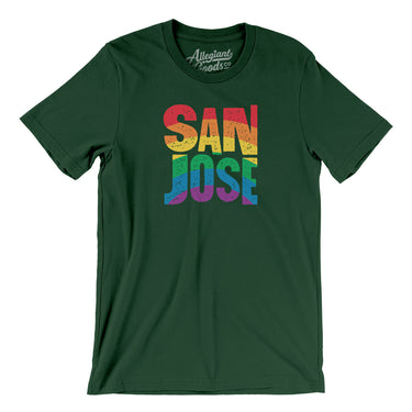 San Jose California Pride Men/Unisex T-Shirt-Allegiant Goods Co. Vintage Sports Apparel
