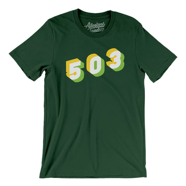 Portland 503 Area Code Men/Unisex T-Shirt-Allegiant Goods Co. Vintage Sports Apparel
