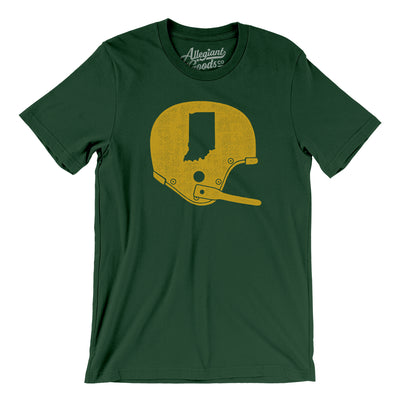 Indiana Vintage Football Helmet Men/Unisex T-Shirt-Forest-Allegiant Goods Co. Vintage Sports Apparel