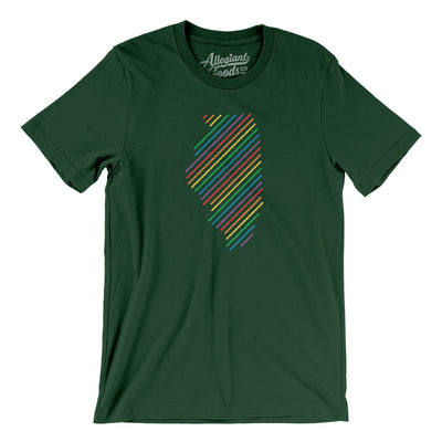 Illinois Pride State Men/Unisex T-Shirt-Forest-Allegiant Goods Co. Vintage Sports Apparel