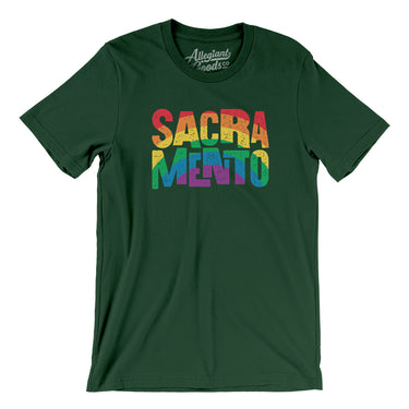 Sacramento California Pride Men/Unisex T-Shirt-Allegiant Goods Co. Vintage Sports Apparel