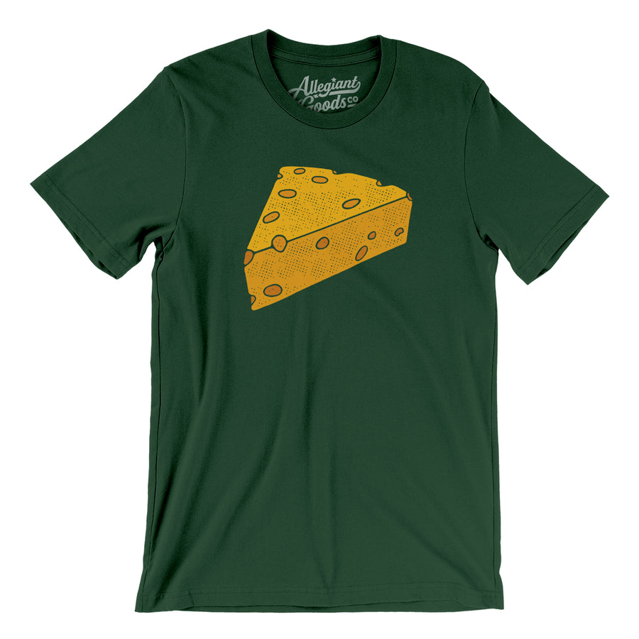 Cheesehead Men/Unisex T-Shirt-Forest-Allegiant Goods Co. Vintage Sports Apparel