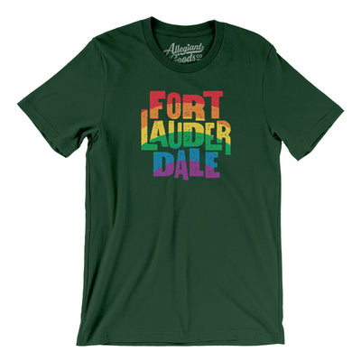 Fort Lauderdale Florida Pride Men/Unisex T-Shirt-Forest-Allegiant Goods Co. Vintage Sports Apparel