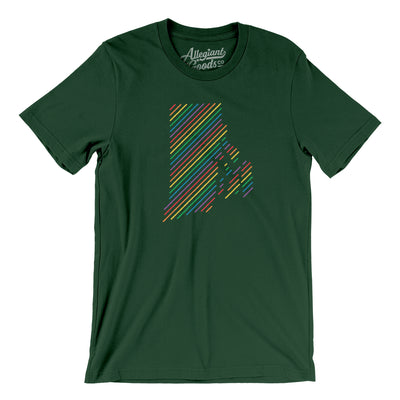 Rhode Island Pride State Men/Unisex T-Shirt-Forest-Allegiant Goods Co. Vintage Sports Apparel