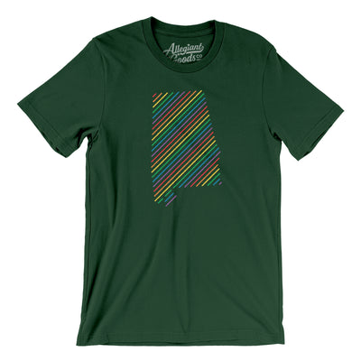 Alabama Pride State Men/Unisex T-Shirt-Forest-Allegiant Goods Co. Vintage Sports Apparel