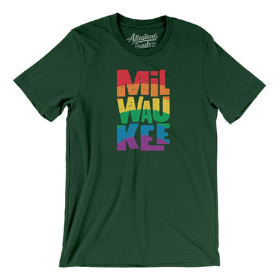 Milwaukee Wisconsin Pride Men/Unisex T-Shirt-Forest-Allegiant Goods Co. Vintage Sports Apparel