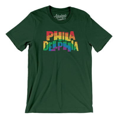 Philadelphia Pennsylvania Pride Men/Unisex T-Shirt-Forest-Allegiant Goods Co. Vintage Sports Apparel