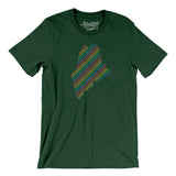 Maine Pride State Men/Unisex T-Shirt-Forest-Allegiant Goods Co. Vintage Sports Apparel