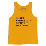 I Liked Kansas City Before It Was Cool Men/Unisex Tank Top-Allegiant Goods Co. Vintage Sports Apparel