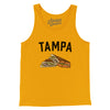 Tampa Cuban Sandwich Men/Unisex Tank Top-Gold-Allegiant Goods Co. Vintage Sports Apparel