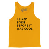 I Liked Boise Before It Was Cool Men/Unisex Tank Top-Allegiant Goods Co. Vintage Sports Apparel