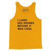 I Liked Des Moines Before It Was Cool Men/Unisex Tank Top-Gold-Allegiant Goods Co. Vintage Sports Apparel