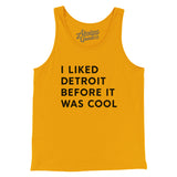 I Liked Detroit Before It Was Cool Men/Unisex Tank Top-Allegiant Goods Co. Vintage Sports Apparel