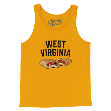 West Virginia Pepperoni Roll Men/Unisex Tank Top-Allegiant Goods Co. Vintage Sports Apparel