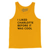 I Liked Charlotte Before It Was Cool Men/Unisex Tank Top-Gold-Allegiant Goods Co. Vintage Sports Apparel