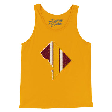 Washington D.C. Helmet Stripes Men/Unisex Tank Top-Allegiant Goods Co. Vintage Sports Apparel