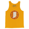 Indiana Basketball Men/Unisex Tank Top-Gold-Allegiant Goods Co. Vintage Sports Apparel