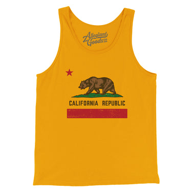 California State Flag Men/Unisex Tank Top-Allegiant Goods Co. Vintage Sports Apparel
