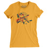 Houston Apollos Hockey Women's T-Shirt-Gold-Allegiant Goods Co. Vintage Sports Apparel