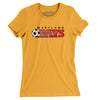 Maryland Bays Soccer Women's T-Shirt-Gold-Allegiant Goods Co. Vintage Sports Apparel