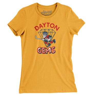 Dayton Gems Hockey Women's T-Shirt-Allegiant Goods Co. Vintage Sports Apparel
