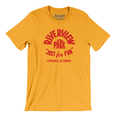 Riverview Park Amusement Park Badge Men/Unisex T-Shirt-Gold-Allegiant Goods Co. Vintage Sports Apparel