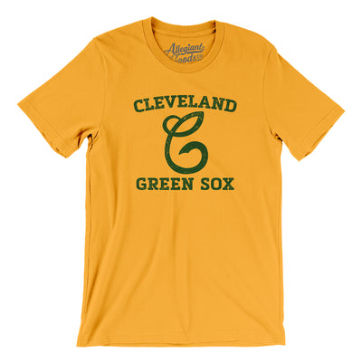 Cleveland Green Sox Baseball Men/Unisex T-Shirt-Gold-Allegiant Goods Co. Vintage Sports Apparel