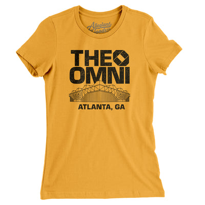 Atlanta Omni Women's T-Shirt-Gold-Allegiant Goods Co. Vintage Sports Apparel