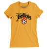 Hartford Hellions Soccer Women's T-Shirt-Gold-Allegiant Goods Co. Vintage Sports Apparel