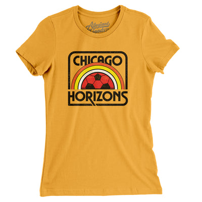 Chicago Horizons Soccer Women's T-Shirt-Gold-Allegiant Goods Co. Vintage Sports Apparel