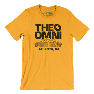 Atlanta Omni Men/Unisex T-Shirt-Gold-Allegiant Goods Co. Vintage Sports Apparel