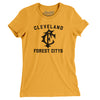 Cleveland Forest Citys Baseball Women's T-Shirt-Gold-Allegiant Goods Co. Vintage Sports Apparel