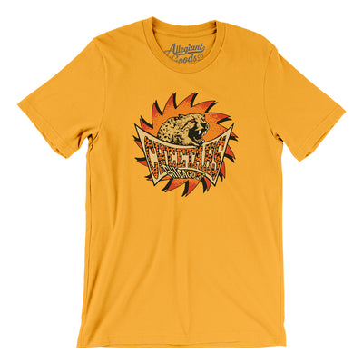 Chicago Cheetahs Roller Hockey Men/Unisex T-Shirt-Gold-Allegiant Goods Co. Vintage Sports Apparel