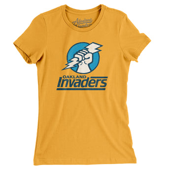 Oakland Invaders Football Women's T-Shirt-Allegiant Goods Co. Vintage Sports Apparel