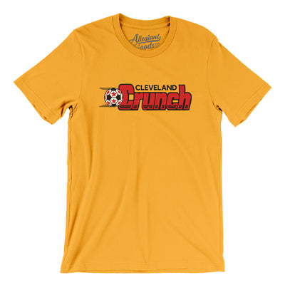 Cleveland Crunch Soccer Men/Unisex T-Shirt-Gold-Allegiant Goods Co. Vintage Sports Apparel