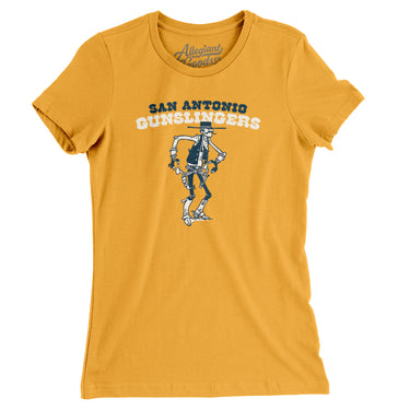 San Antonio Gunslingers Football Women's T-Shirt-Allegiant Goods Co. Vintage Sports Apparel